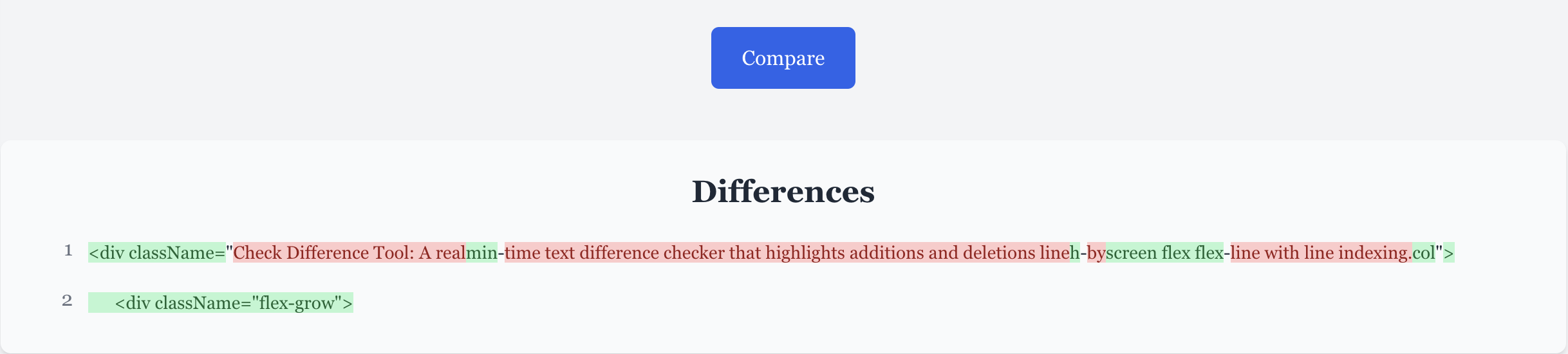 Check Difference